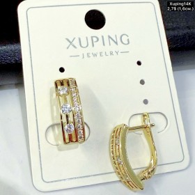 Сережки Xuping14К 10871 (1,6см)